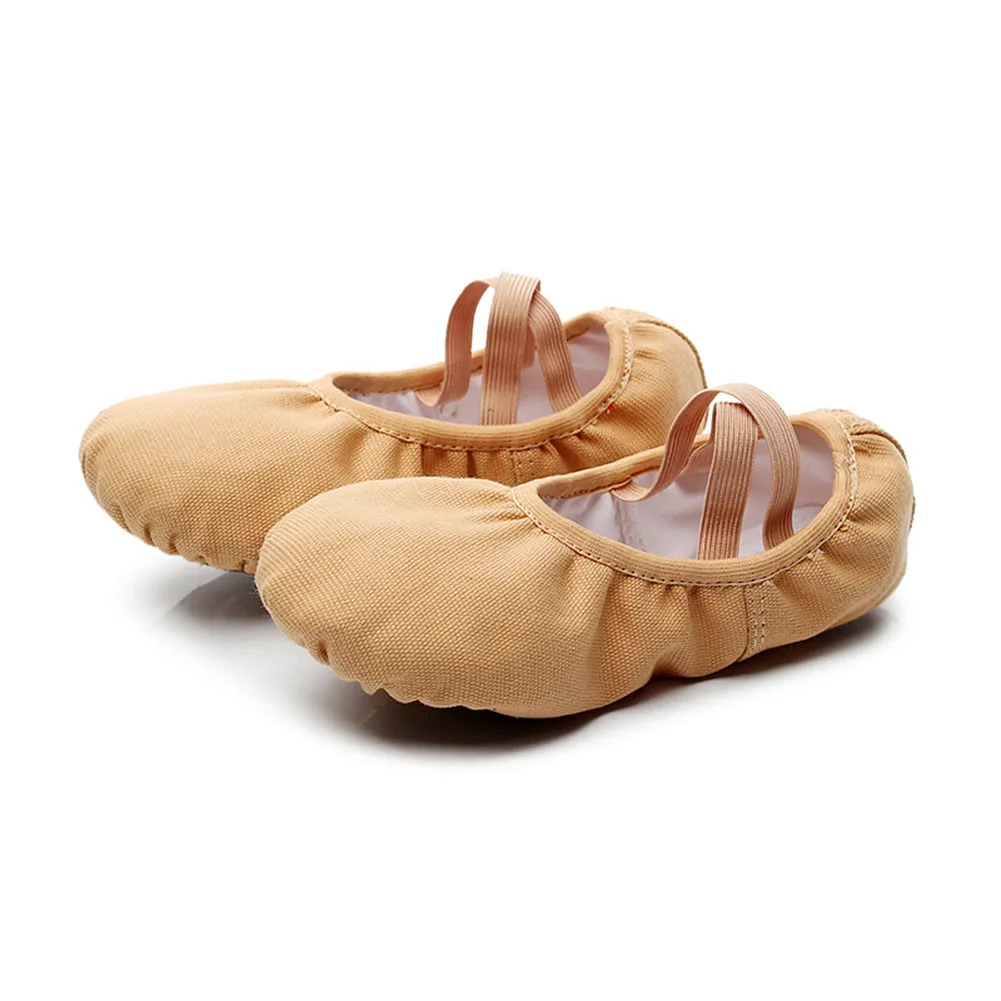 Girl's Classic Canvas Training Ballet Dancing Flat
