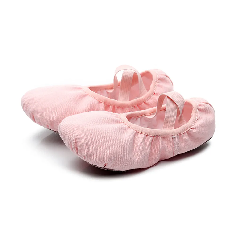 Girl's Classic Canvas Training Ballet Dancing Flat
