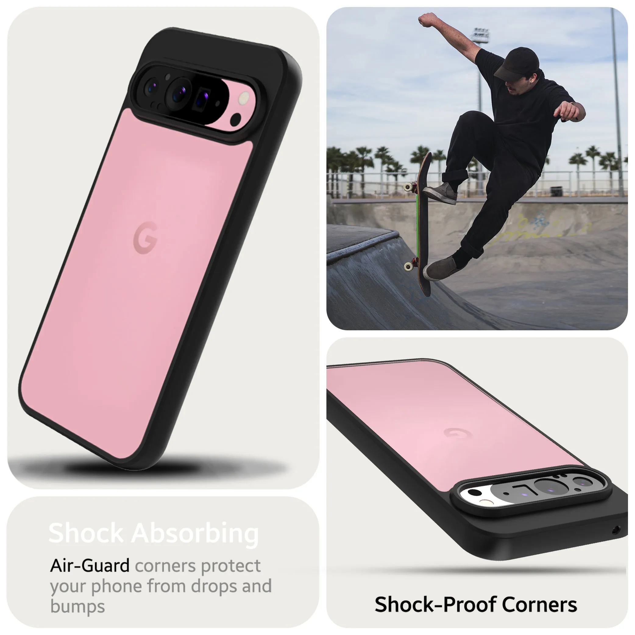 Google Pixel 9 (5G) Back Cover Case | Hybrid - Black
