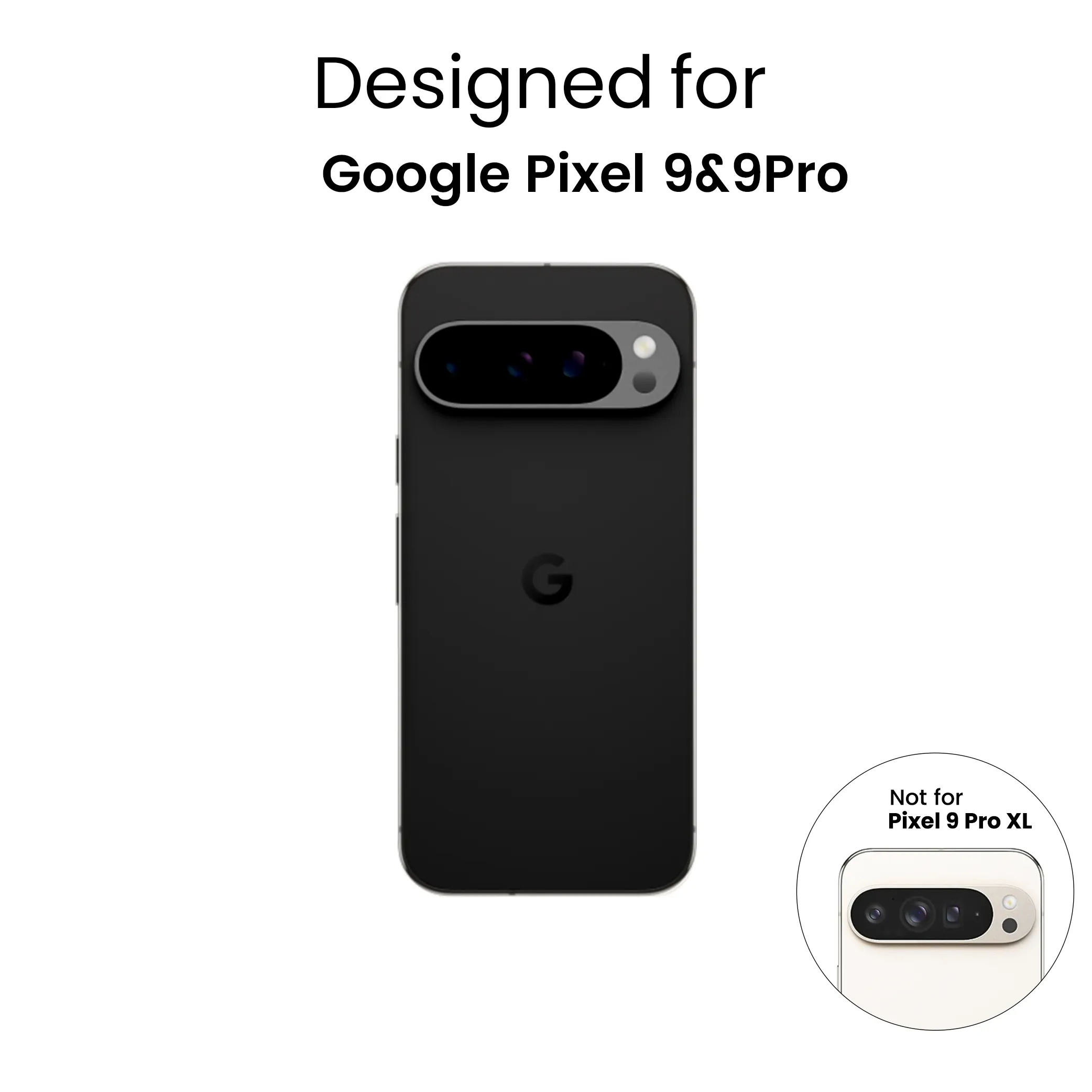 Google Pixel 9 (5G) Back Cover Case | Hybrid - Black