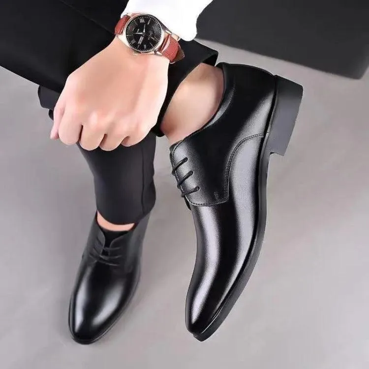 Groomsmen Formal Leather Shoes for Men - Business & Casual Comfort