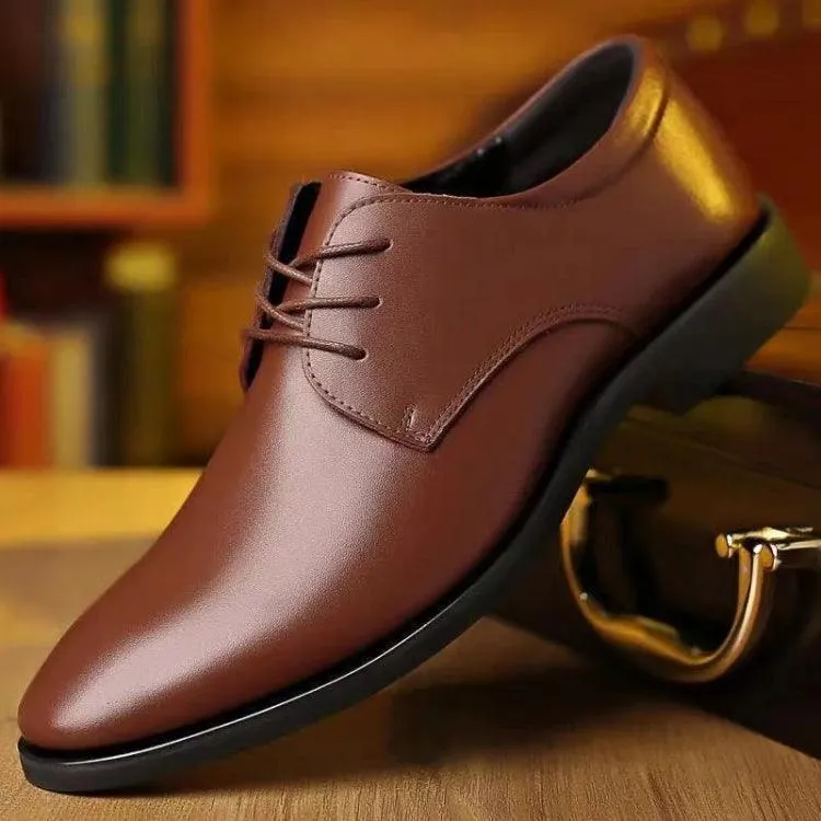 Groomsmen Formal Leather Shoes for Men - Business & Casual Comfort