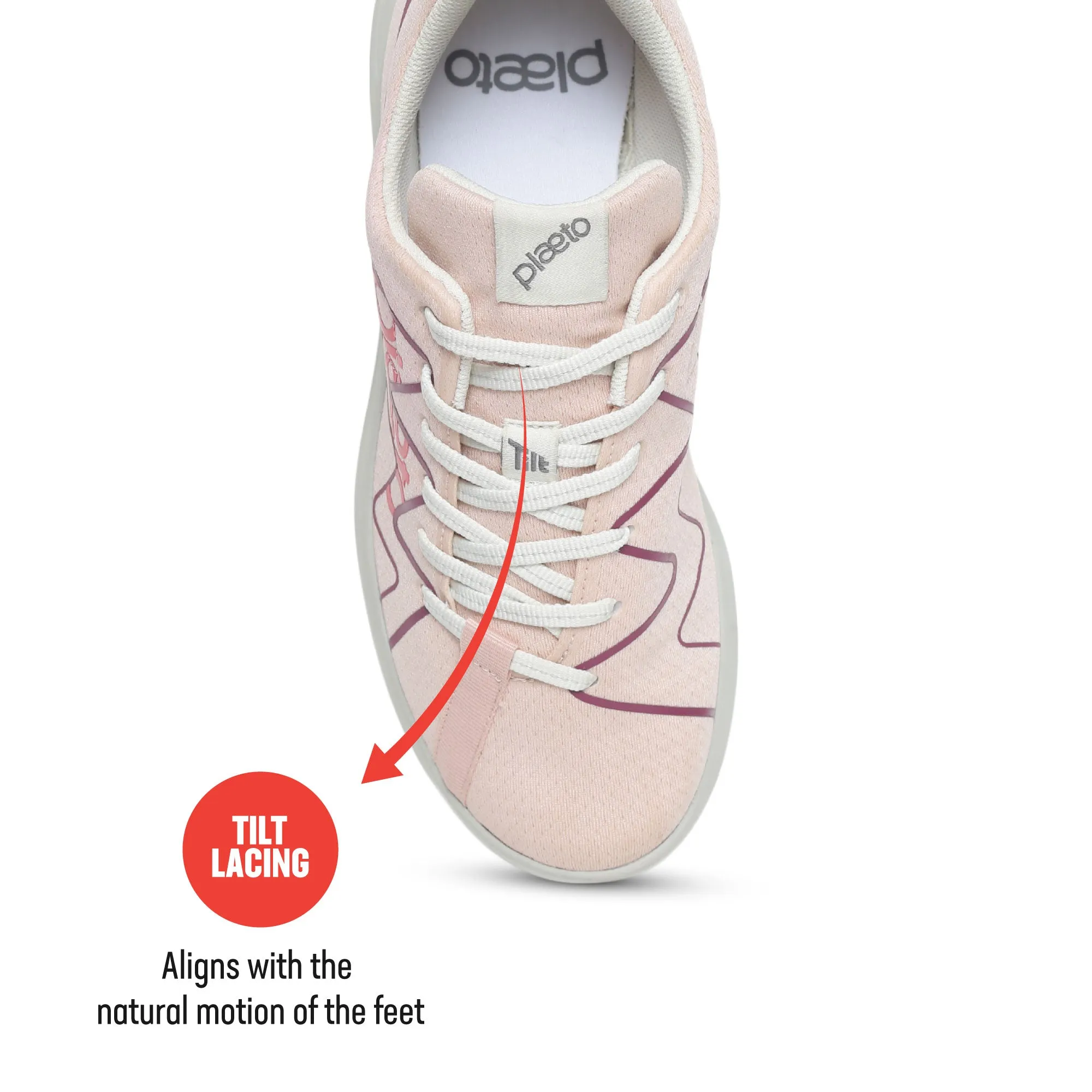 Gully Women's Sports Shoes - Pink / Orange