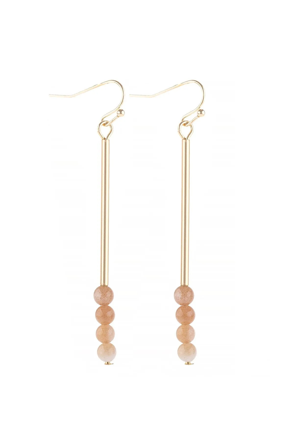 Hde3066 - Dangle Beads Hook Earrings