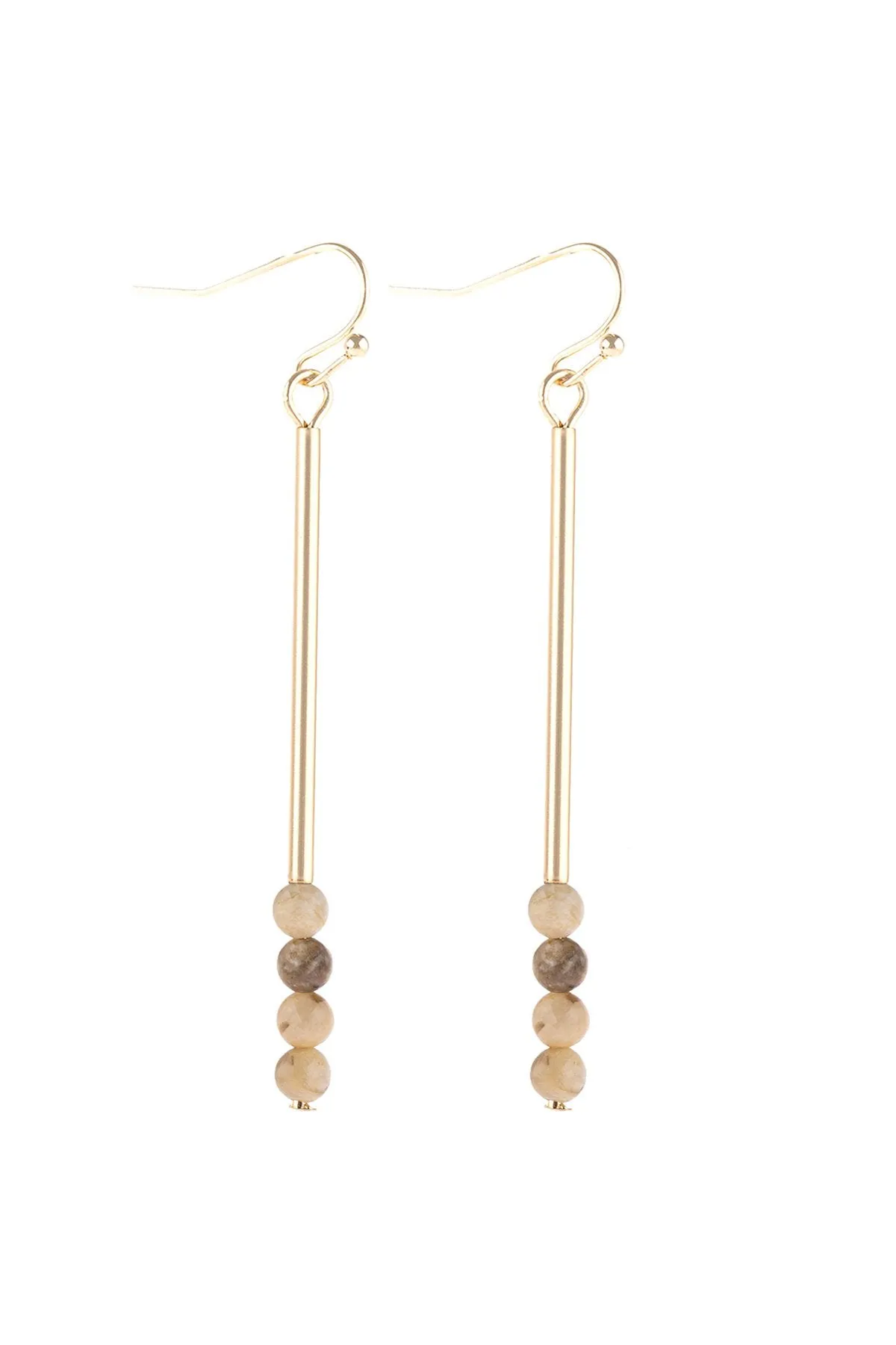 Hde3066 - Dangle Beads Hook Earrings