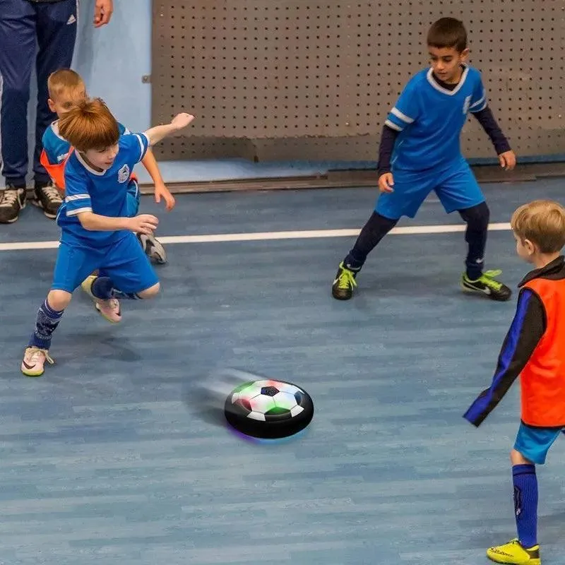 Hover Soccer Ball, Indoor and Outdoor Play, Soft Foam Bumpers, LED Lights, Smooth Gliding, Safe for Kids, Perfect Gift for Active Fun
