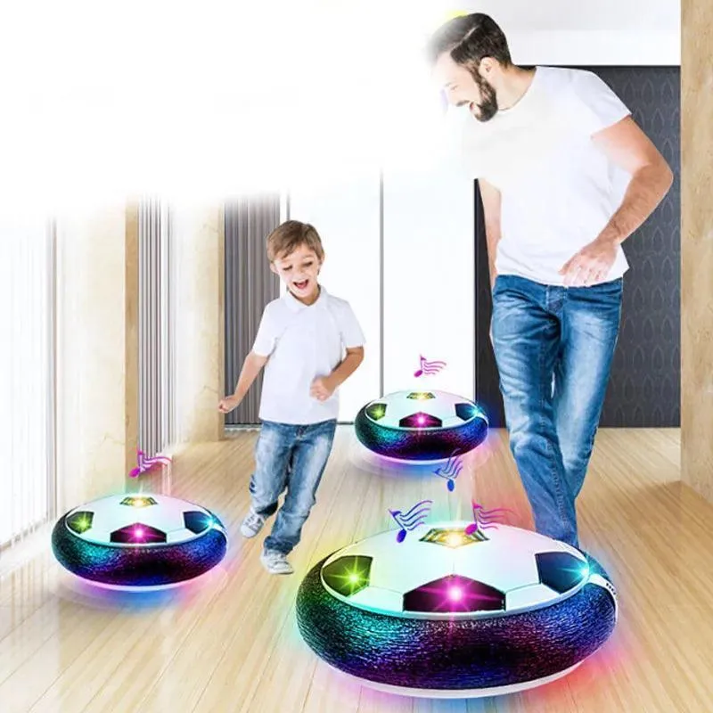 Hover Soccer Ball, Indoor and Outdoor Play, Soft Foam Bumpers, LED Lights, Smooth Gliding, Safe for Kids, Perfect Gift for Active Fun
