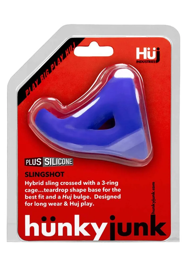 Hunkyjunk Slingshot Silicone 3 Ring Teardrop Cock Ring