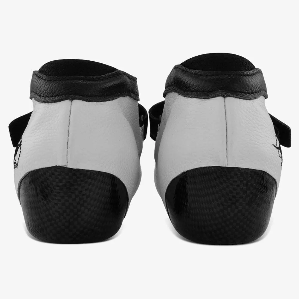 Hybrid Carbon Roller Derby Skate Boots Leather