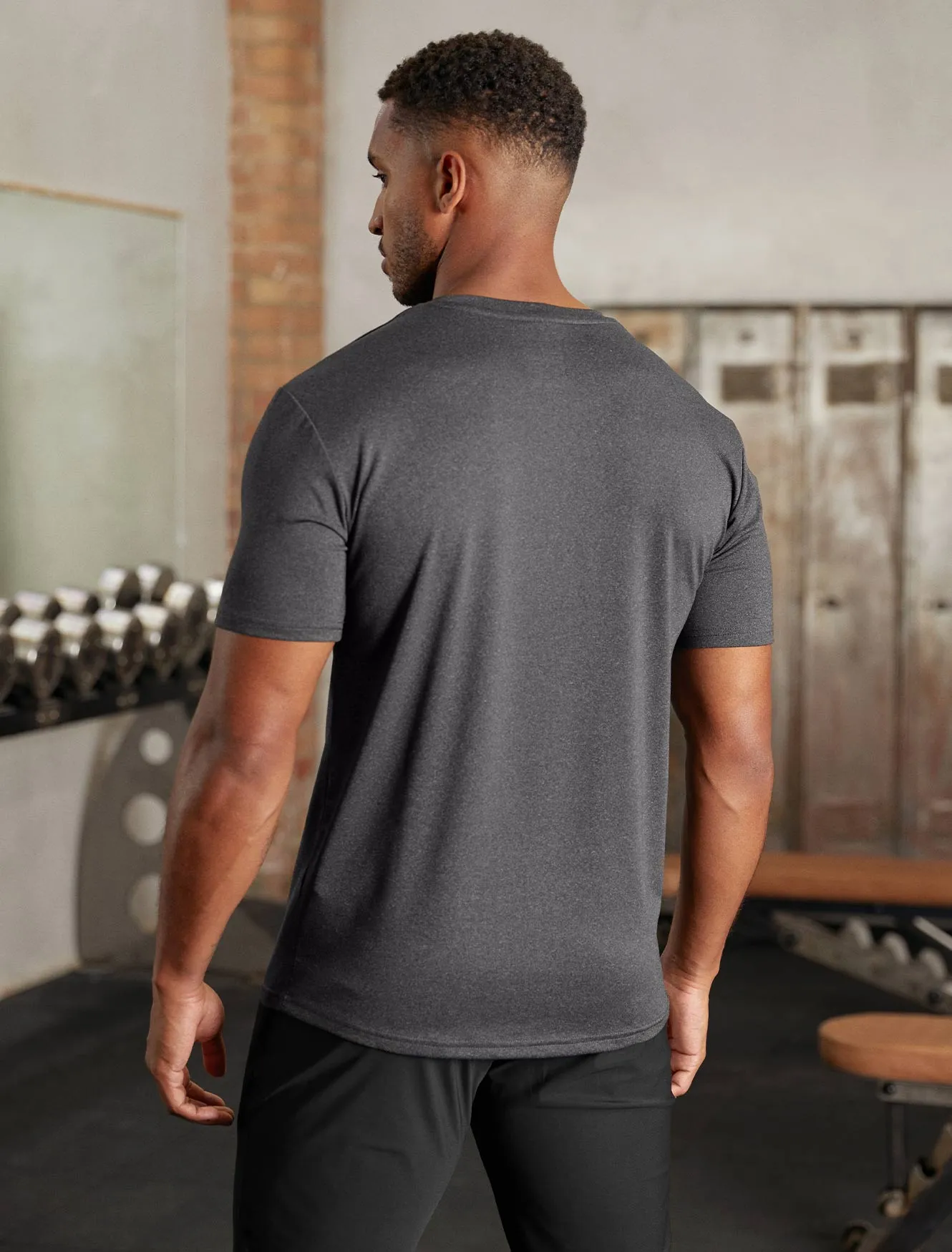 Hybrid Everyday T-Shirt - Black Marl