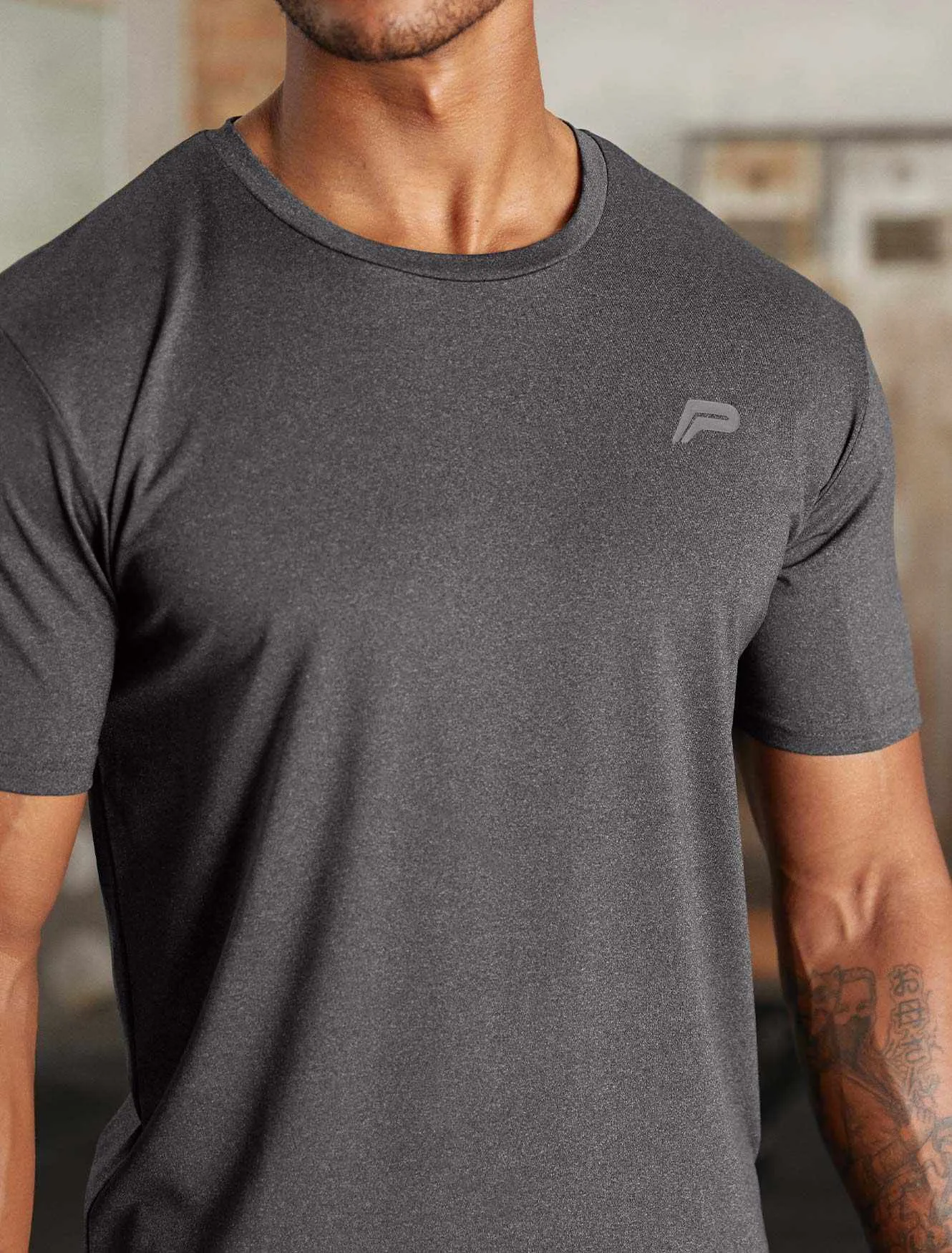 Hybrid Everyday T-Shirt - Black Marl