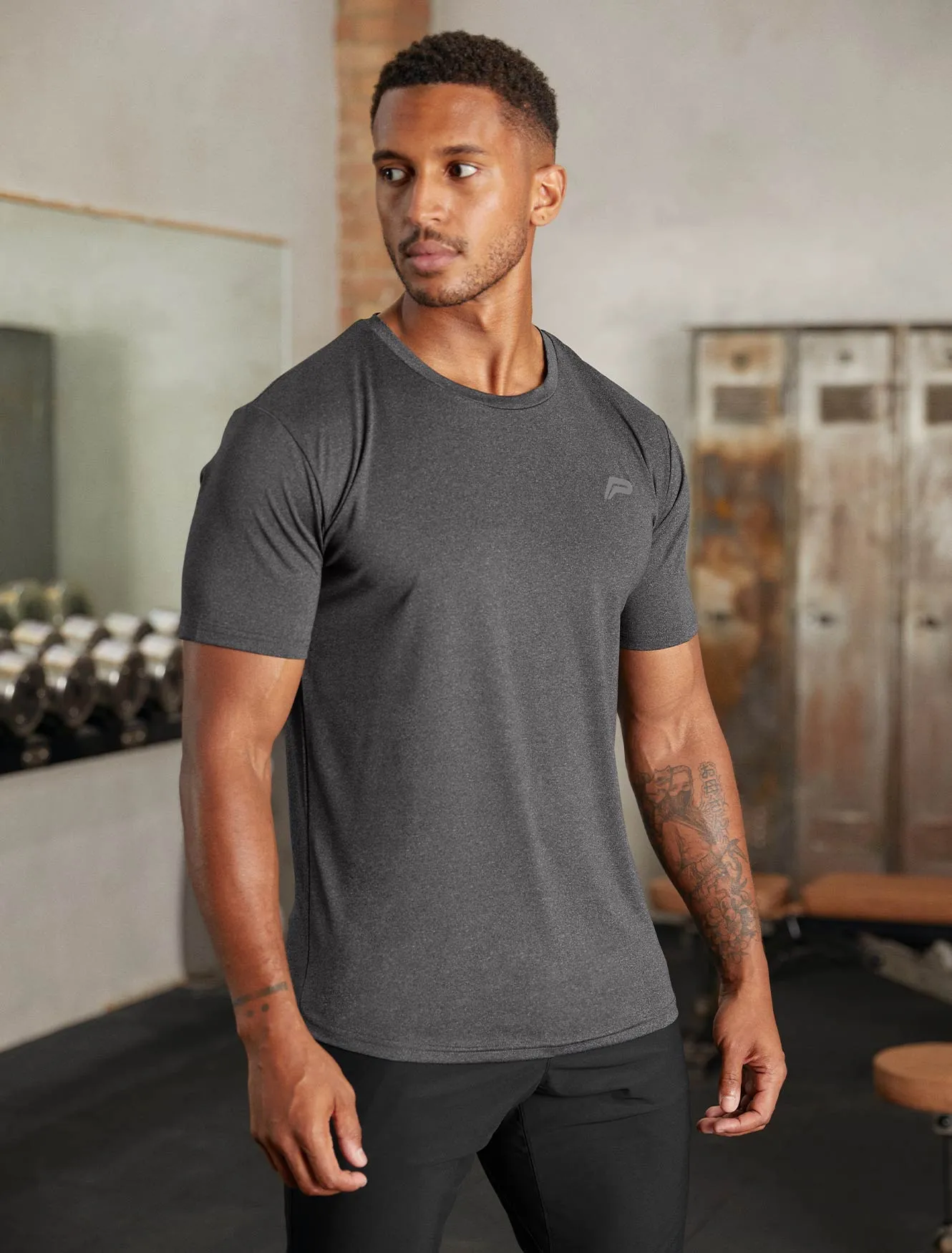 Hybrid Everyday T-Shirt - Black Marl