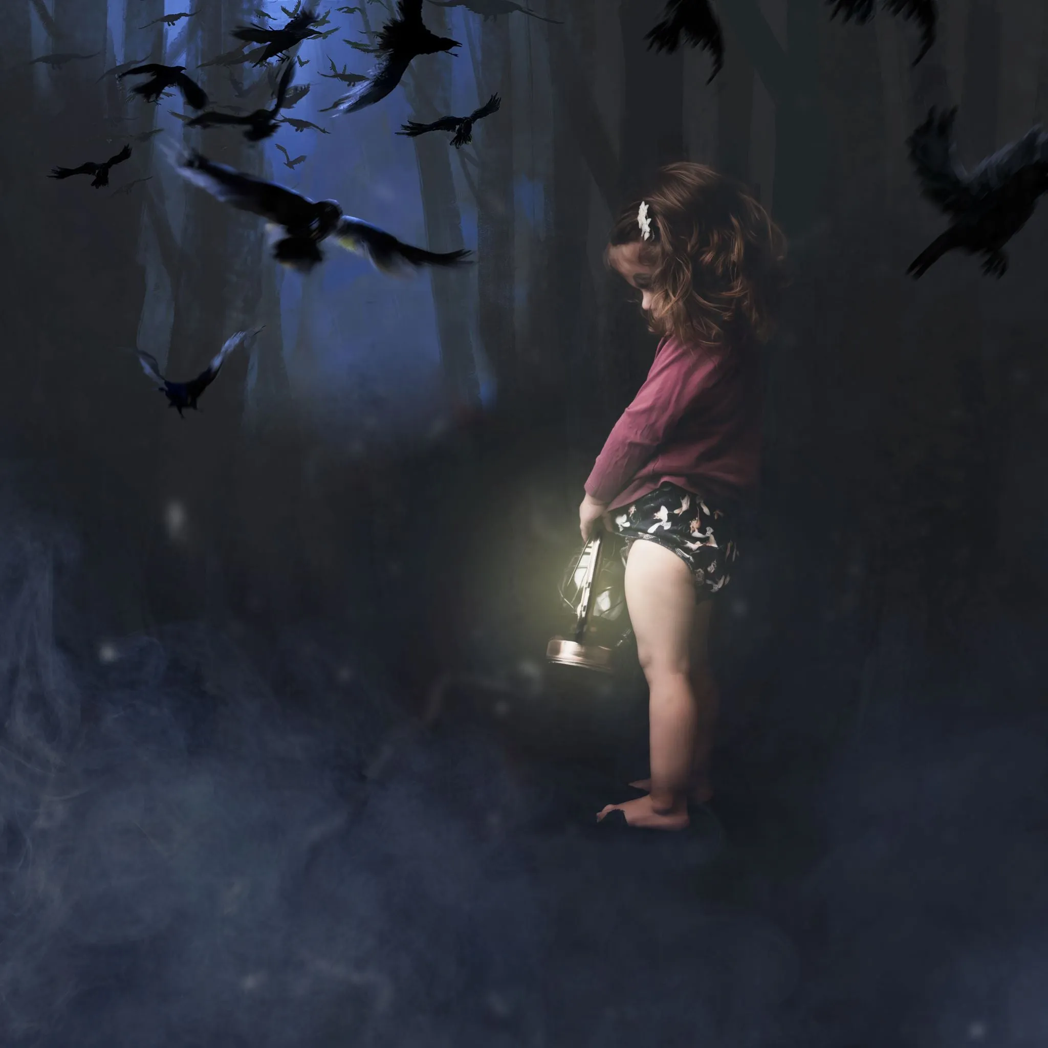 Hybrid Fitted Nappy Cover V1.0 | Moonlight Mischief (OSFM Only)