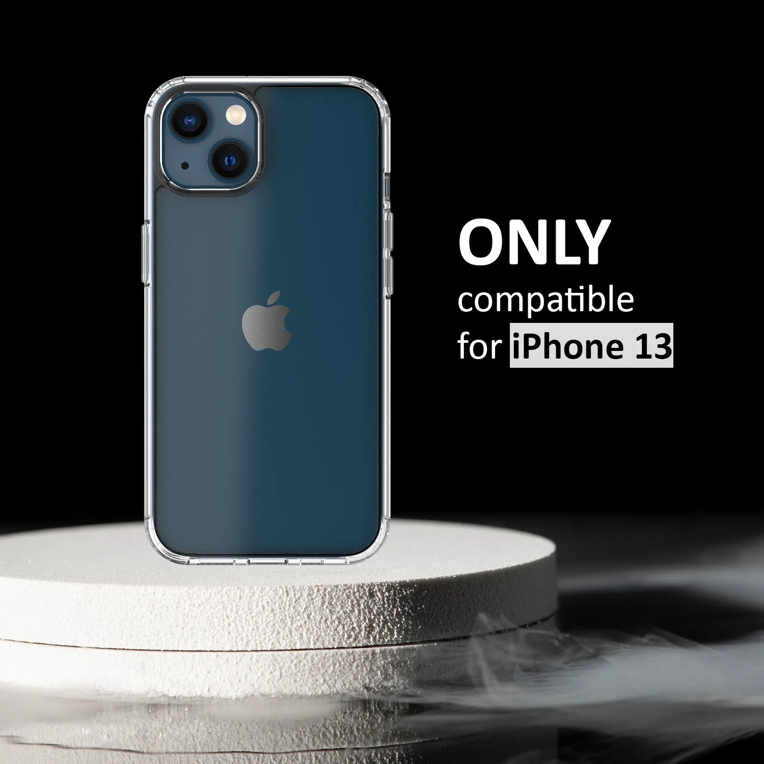 iPhone 13 Back Cover Case | Hybrid - Crystal Clear