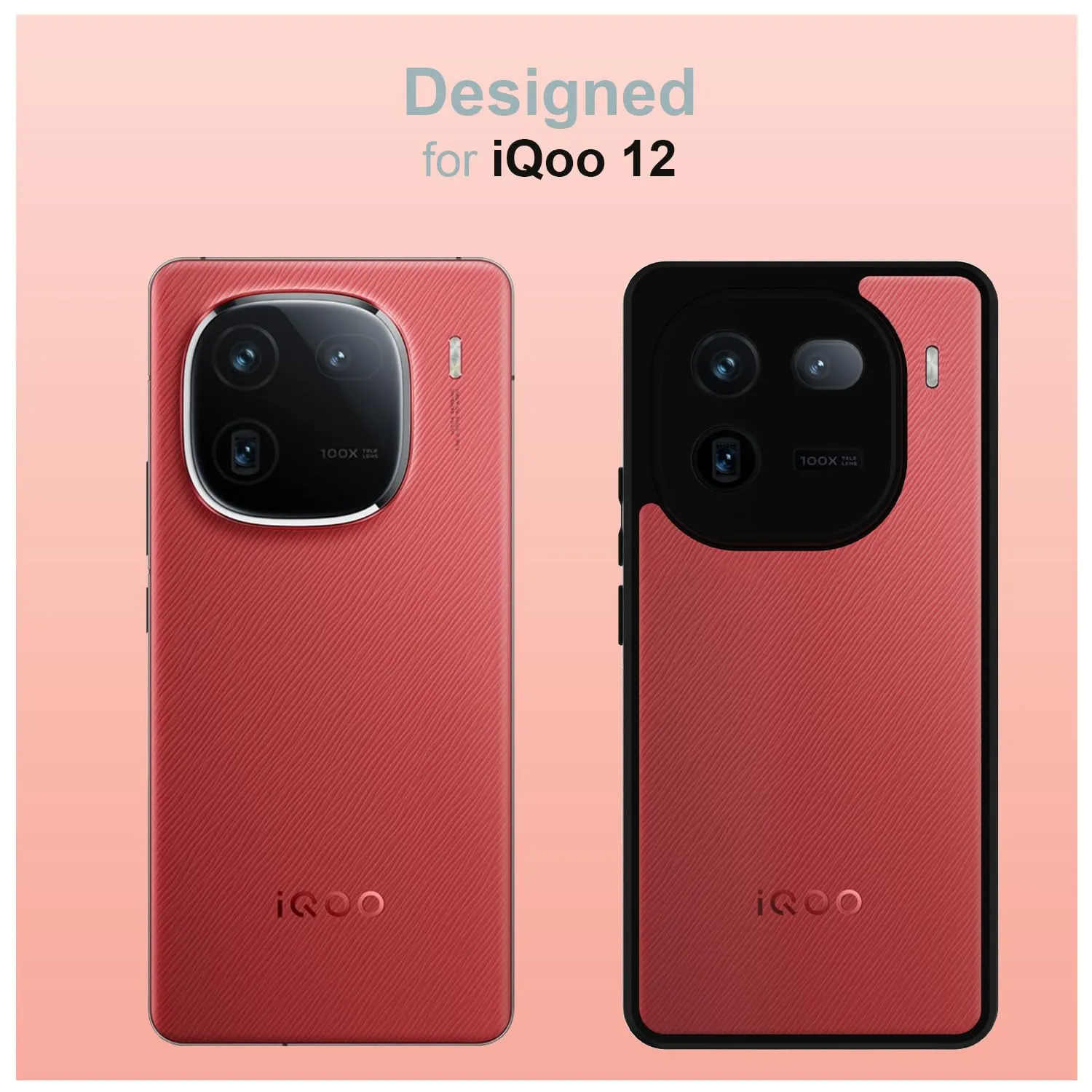 iQOO 12 Back Cover Case | Hybrid - Black