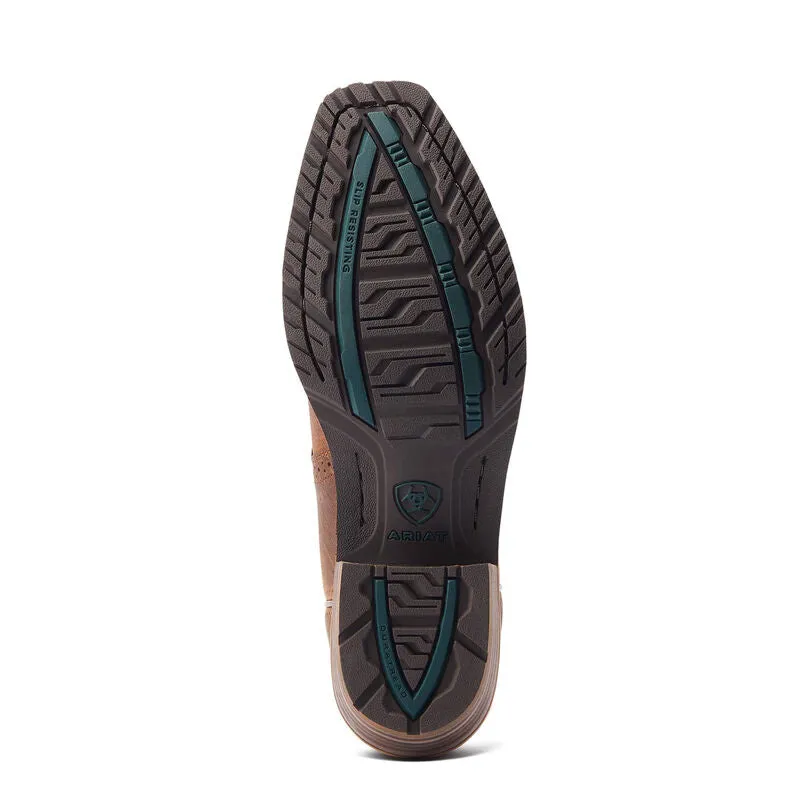Men's Ariat Hybrid Roughstock Square Toe Western Boot - Sorrel Crunch