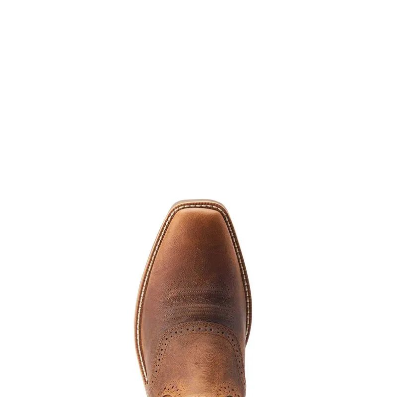 Men's Ariat Hybrid Roughstock Square Toe Western Boot - Sorrel Crunch
