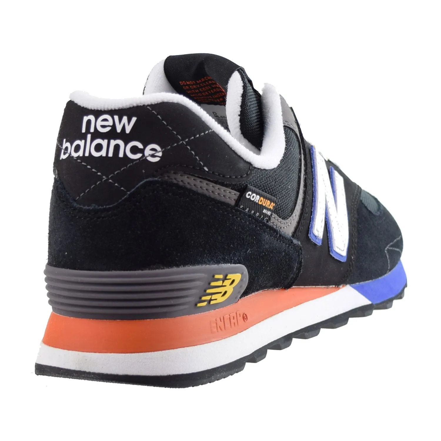 New Balance 574 Men's Shoes Black-Orange