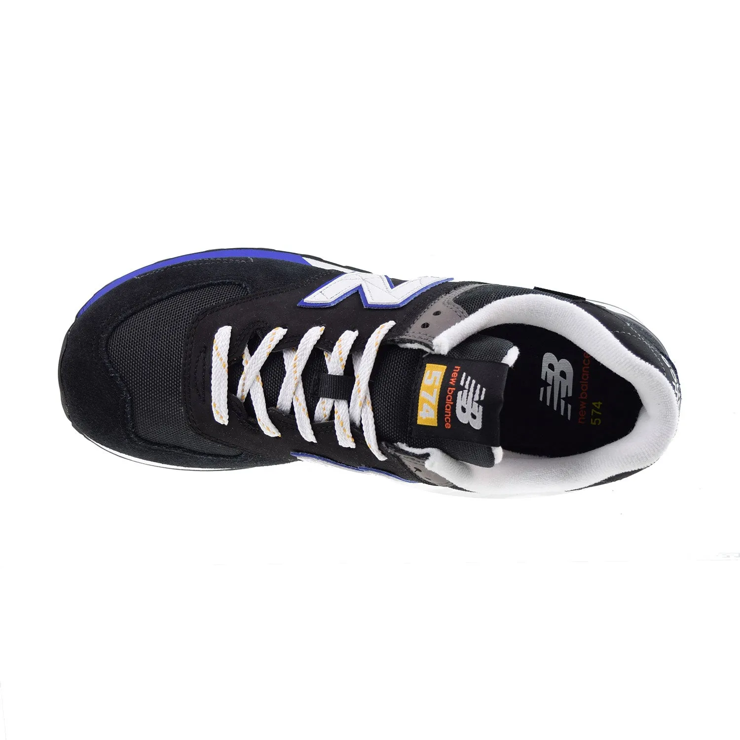 New Balance 574 Men's Shoes Black-Orange