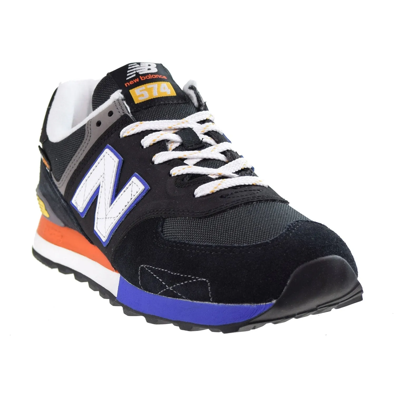 New Balance 574 Men's Shoes Black-Orange