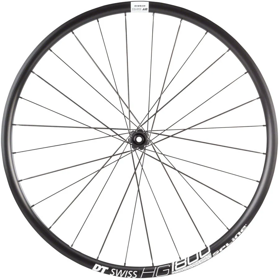 NEW DT Swiss HG 1800 Spline 25 Front Wheel - 700, 12 x 100mm, Center-Lock, Black