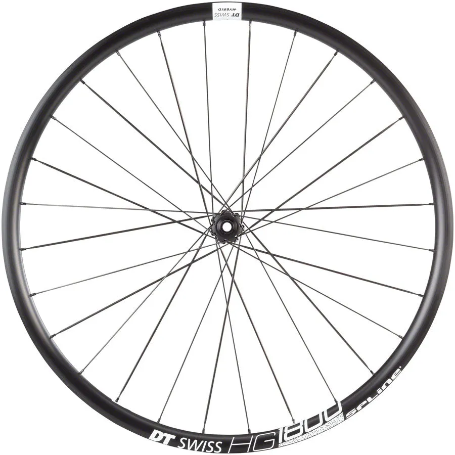 NEW DT Swiss HG 1800 Spline 25 Front Wheel - 700, 12 x 100mm, Center-Lock, Black