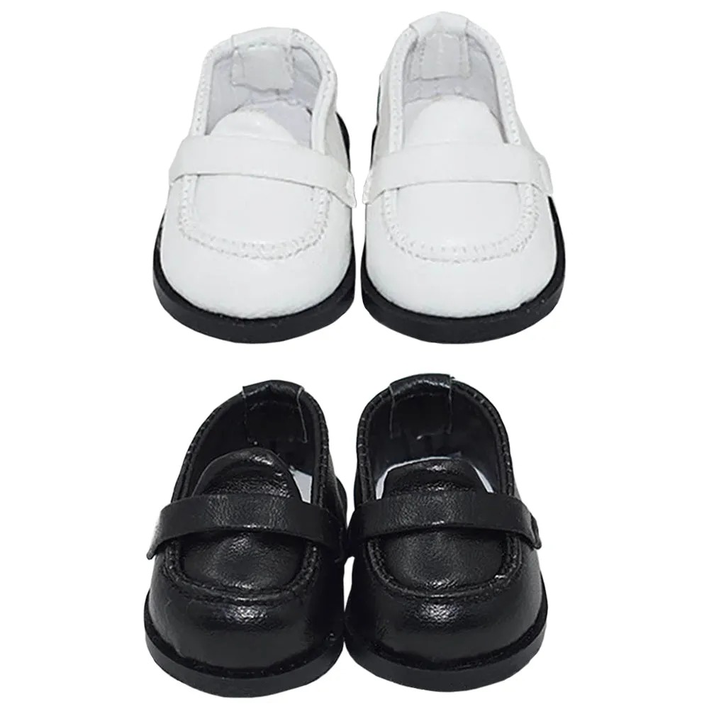 niannyyhouse 20cm Plush Doll Leather Shoes Length 5.5cm