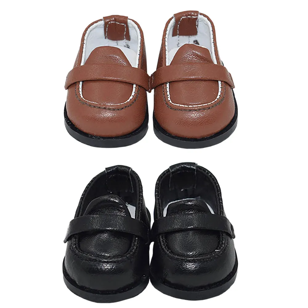 niannyyhouse 20cm Plush Doll Leather Shoes Length 5.5cm