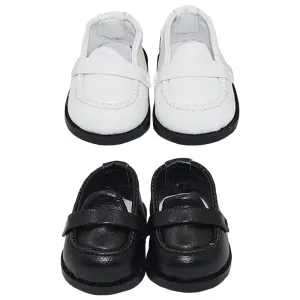 niannyyhouse 20cm Plush Doll Leather Shoes Length 5.5cm