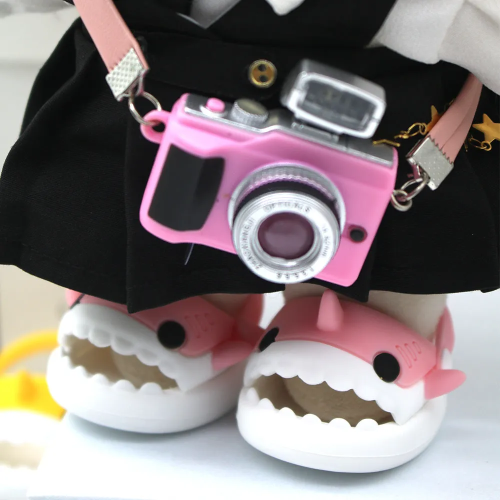 niannyyhouse 20cm Plush Doll Shark Shoes Sandals Slippers 8in Soft Stuffed Plush Toy Accessories Dress Up