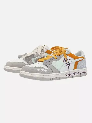 Niceprimes Sunflower Couple Sports Skate Shoes