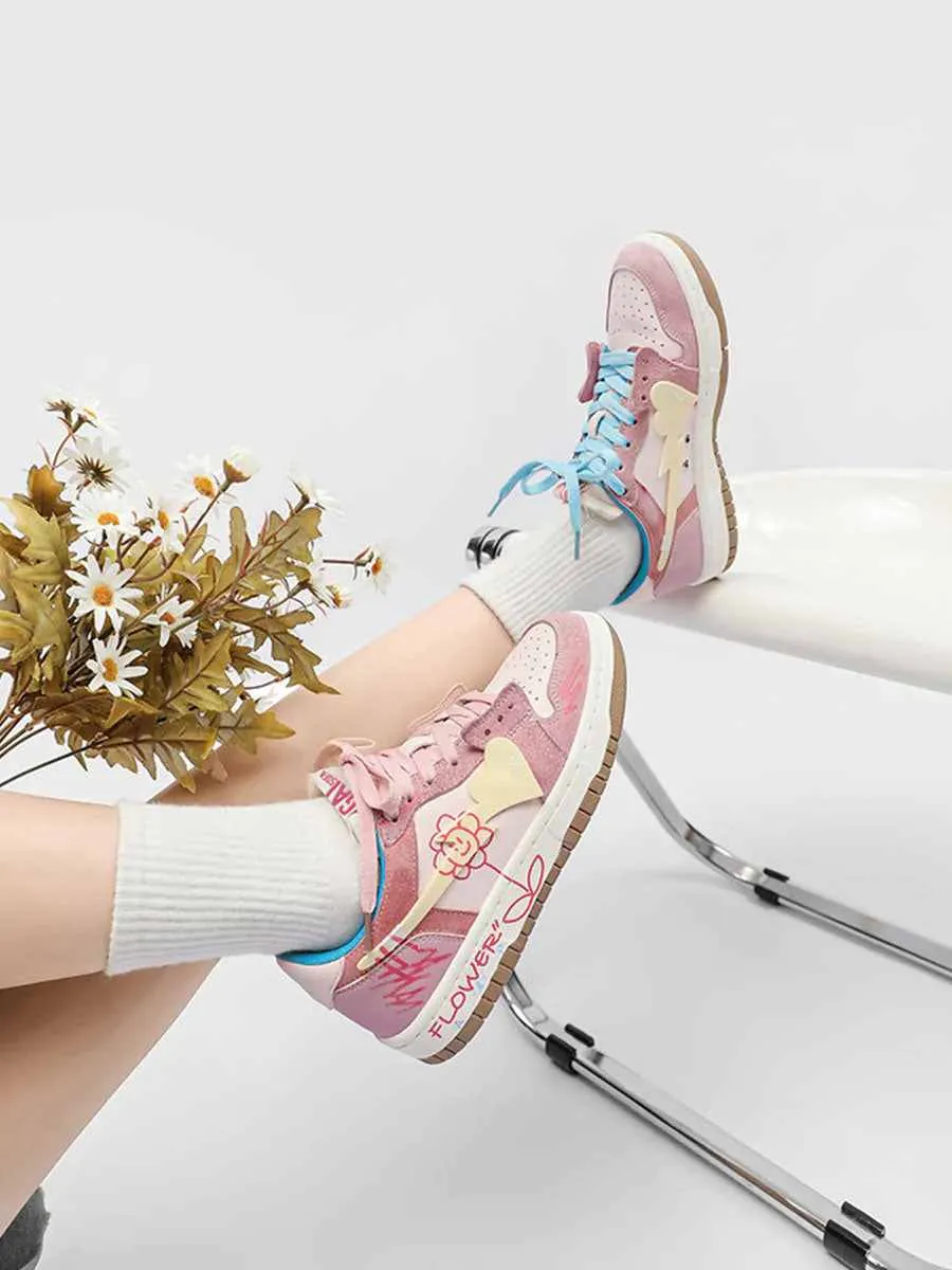 Niceprimes Sunflower Couple Sports Skate Shoes
