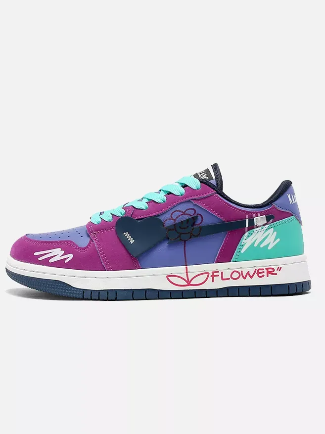 Niceprimes Sunflower Couple Sports Skate Shoes