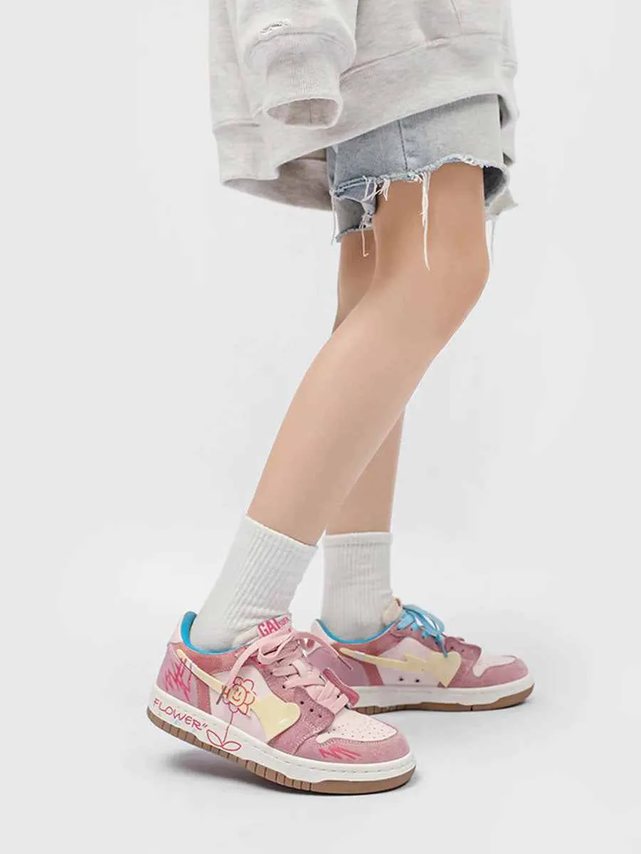 Niceprimes Sunflower Couple Sports Skate Shoes
