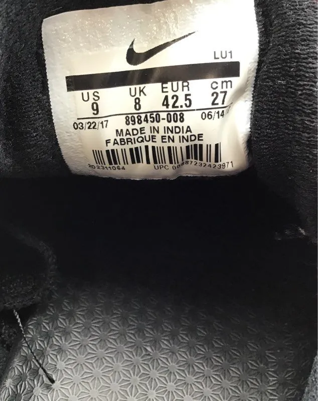 Nike Men's Air Behold 898450-008 Black Lace-Up Athletic Shoes - Size 9