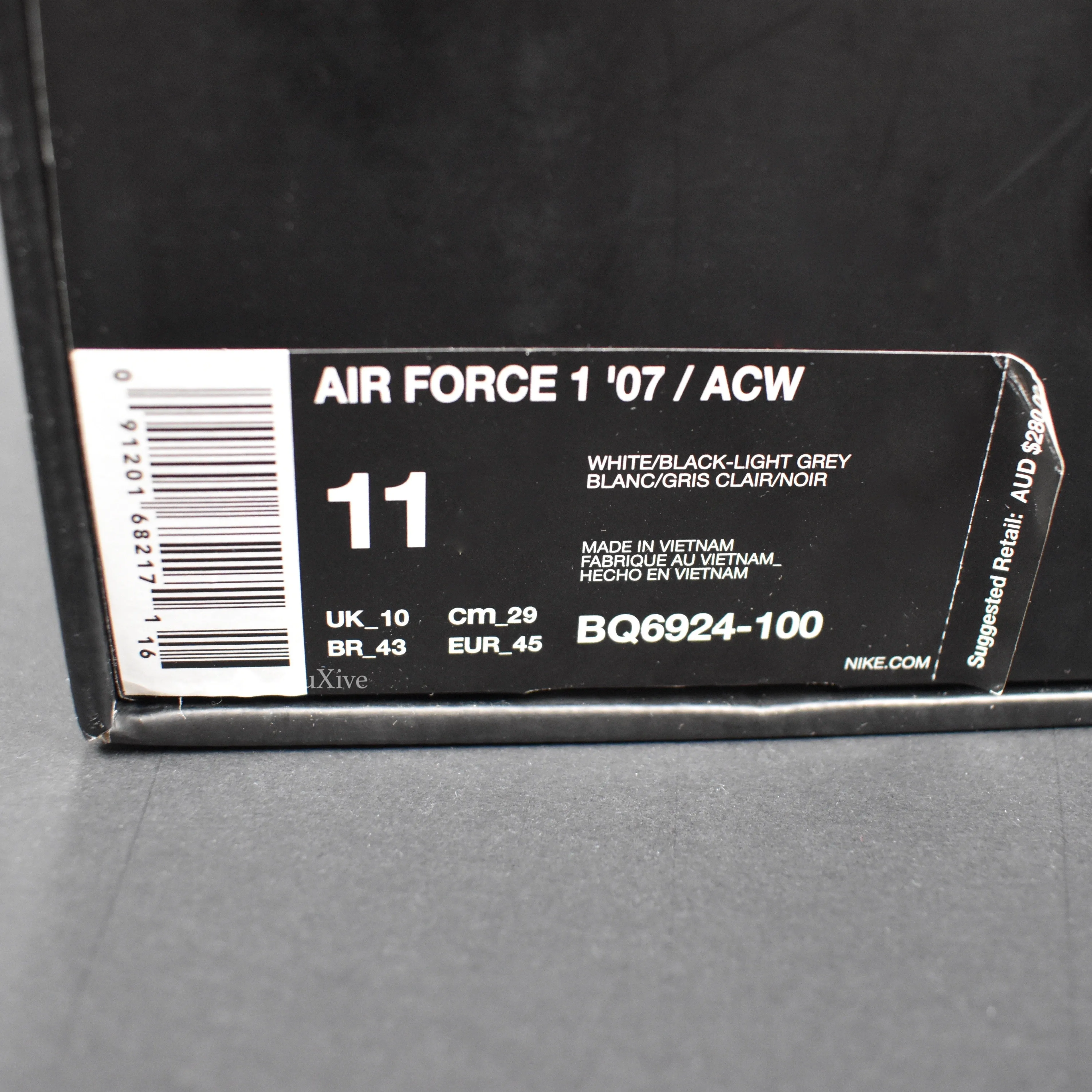 Nike x A Cold Wall - Air Force 1 '07 ACW (White)