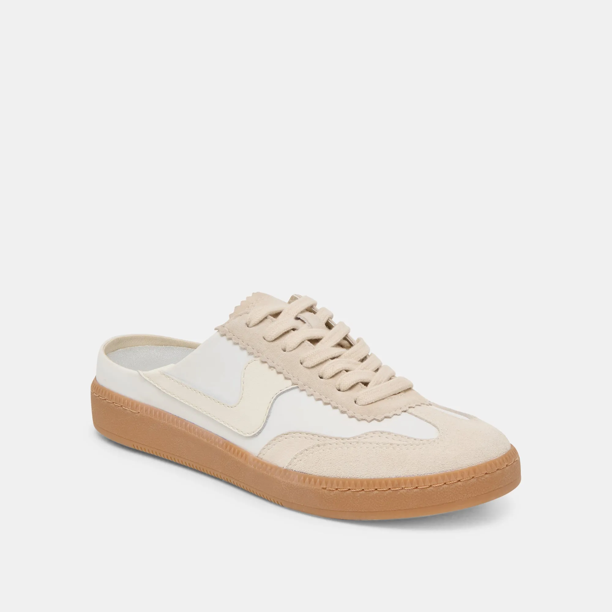 NOTICE SLIDE SNEAKERS IVORY MULTI SUEDE