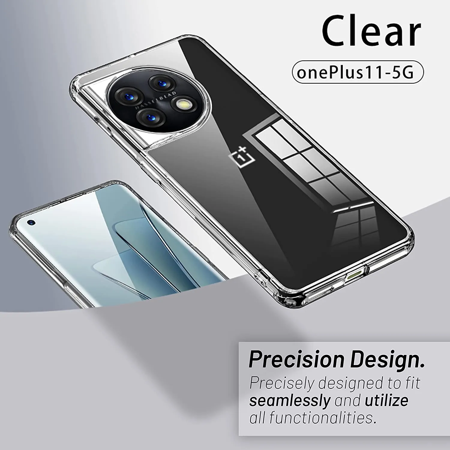 OnePlus 11 5G Back Cover Case | Hybrid - Crystal Clear