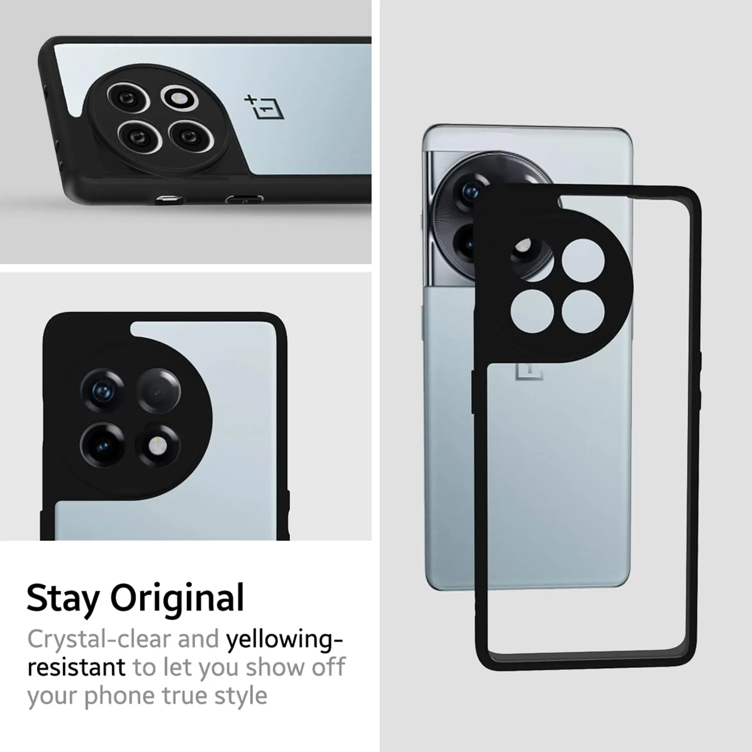 OnePlus 11R 5G Back Cover Case | Hybrid - Black