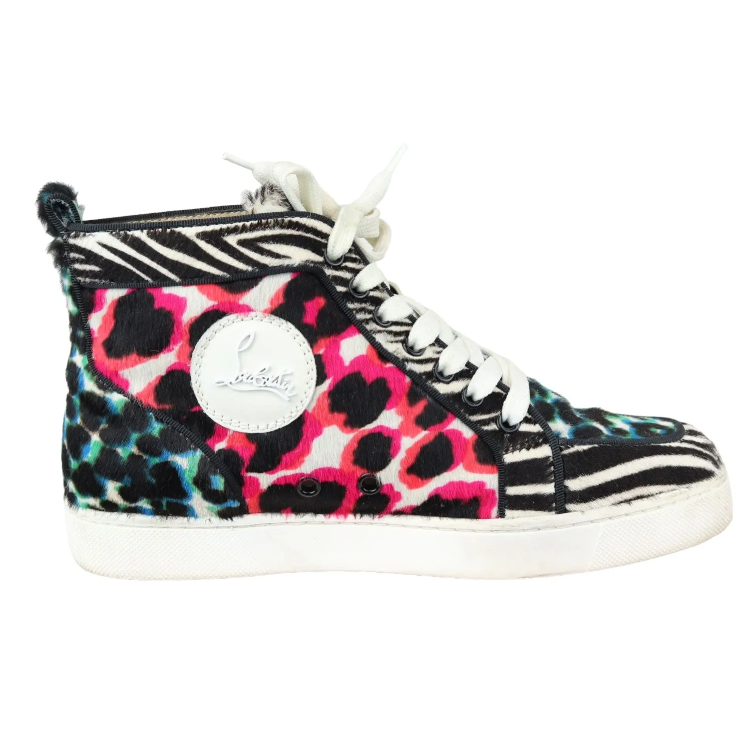 Orlato Flat Sneakers Pony Hair Riga Leopard Multicolor Size 37.5