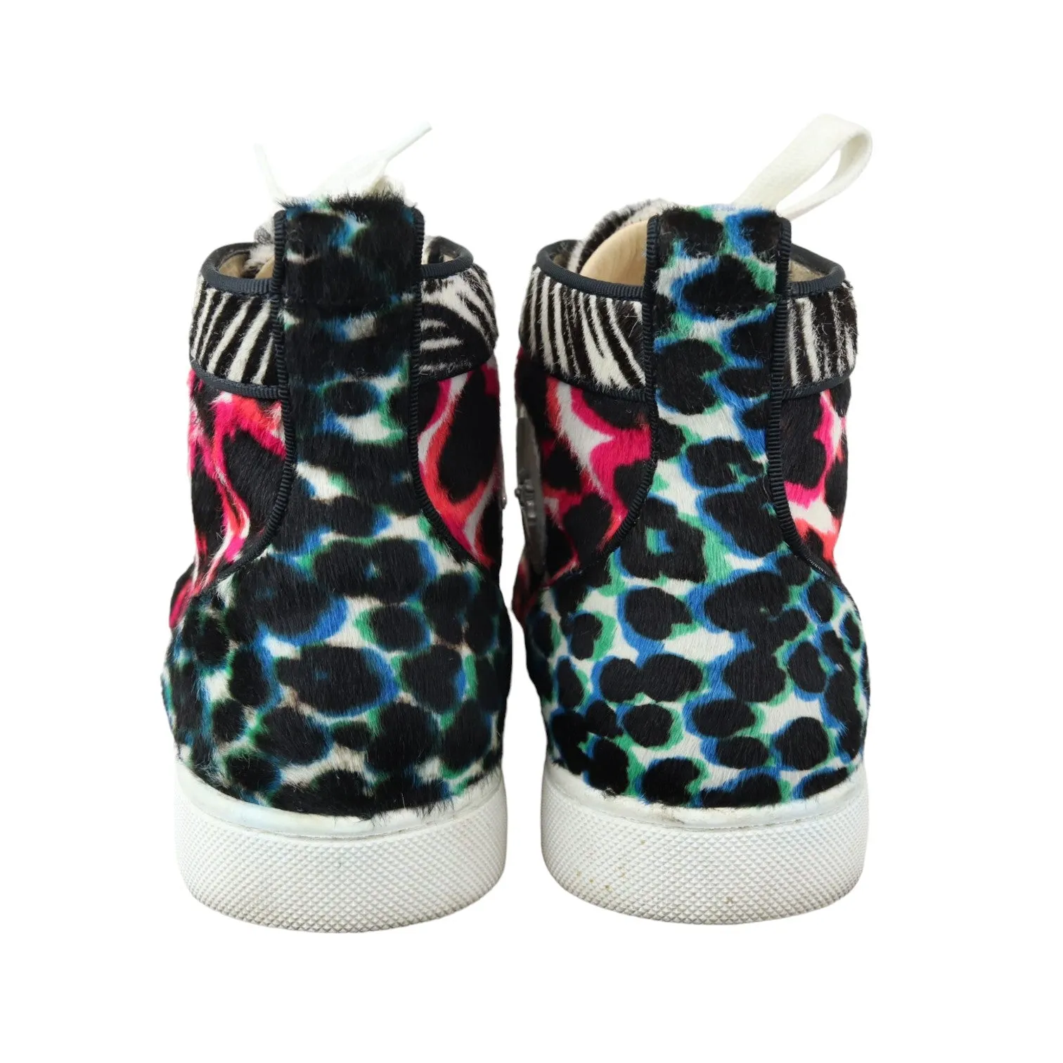 Orlato Flat Sneakers Pony Hair Riga Leopard Multicolor Size 37.5