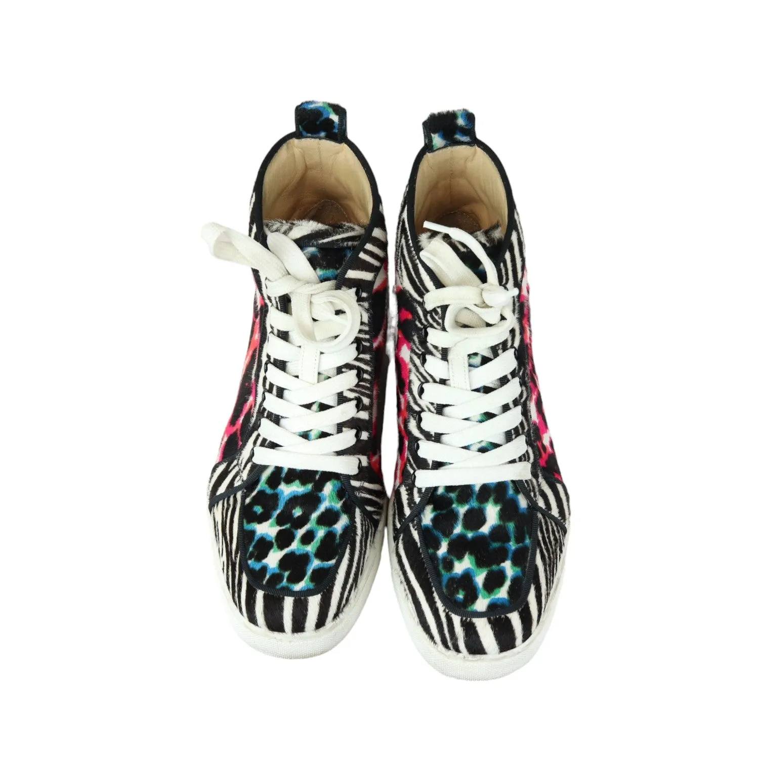 Orlato Flat Sneakers Pony Hair Riga Leopard Multicolor Size 37.5