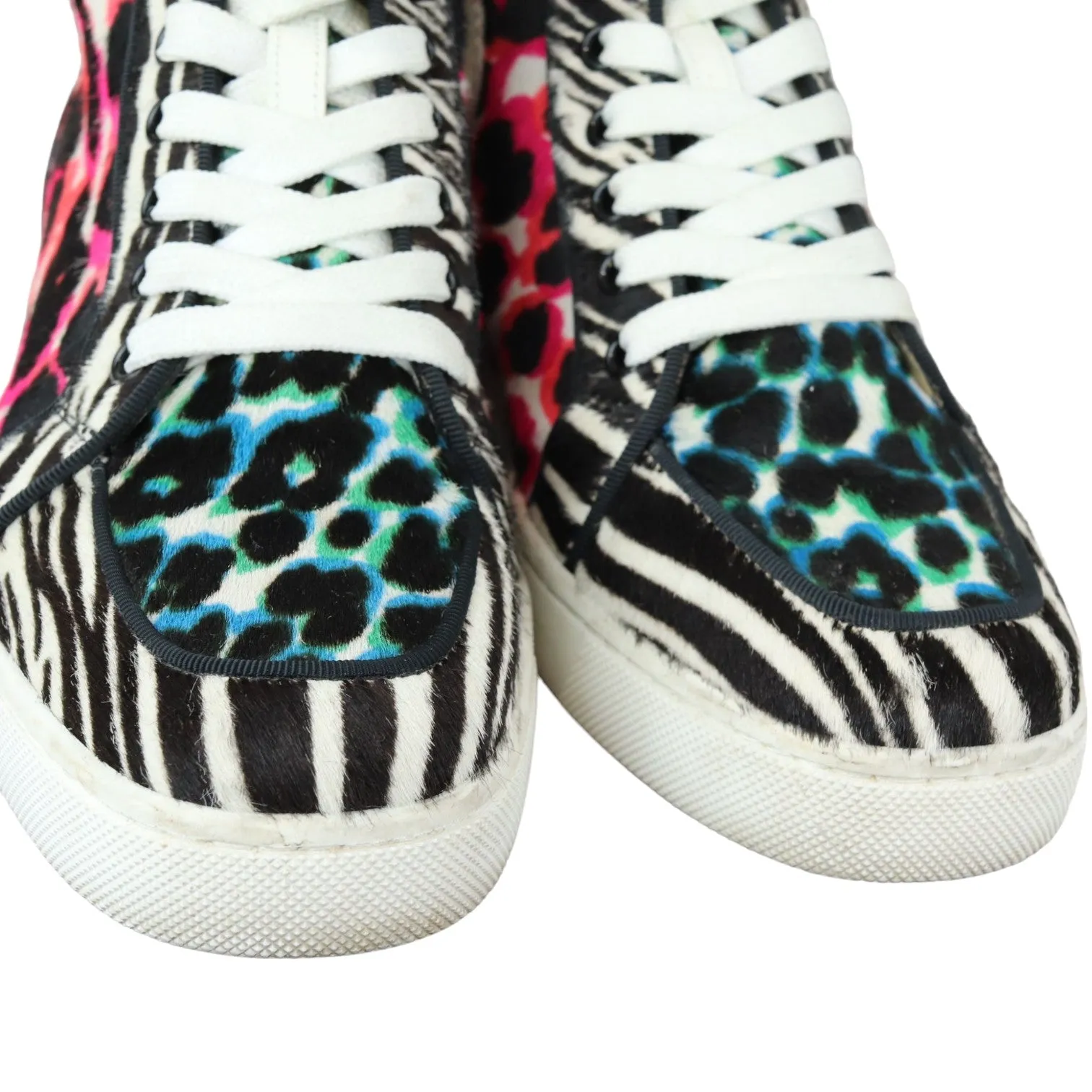 Orlato Flat Sneakers Pony Hair Riga Leopard Multicolor Size 37.5
