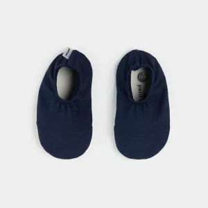 Petite Lem Boys Dress Blues Ribbed Swim Slippers