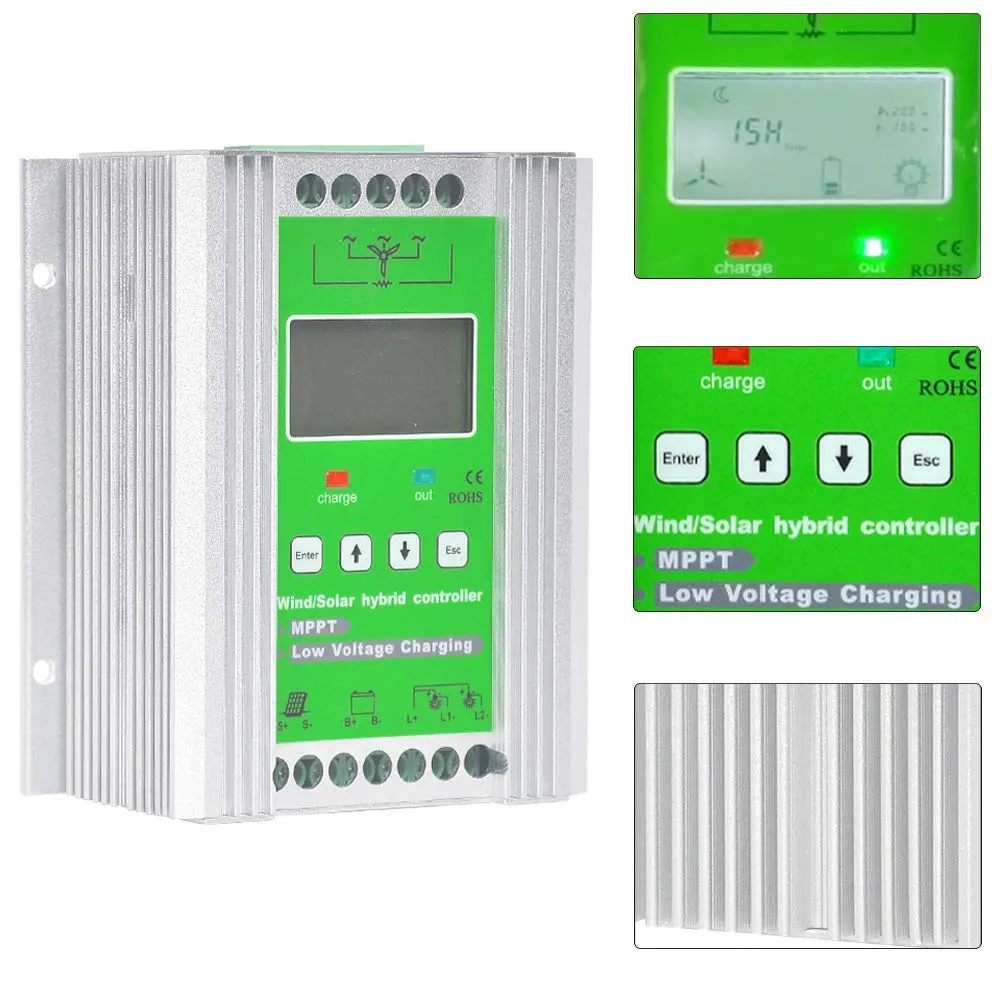 Pikasola - 1400W 12/24v Wind Turbine - Charge Controller