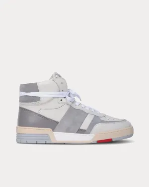 Pillar Destroyer II 'Devastator' Leather & Suede Platinum Grey High Top Sneakers