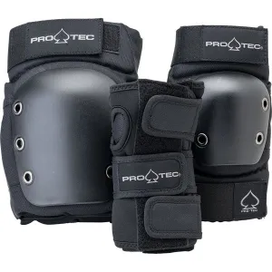 Protec Street 3-Pack Pad Set Adult Black - Black