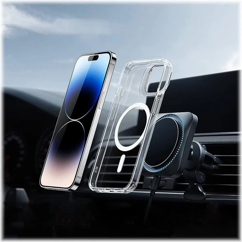 Protection Kit Bundle: Hybrid-Flex Clear Kickstand Case with Tempered Glass Screen and Camera Protector - iPhone 14 Pro Max