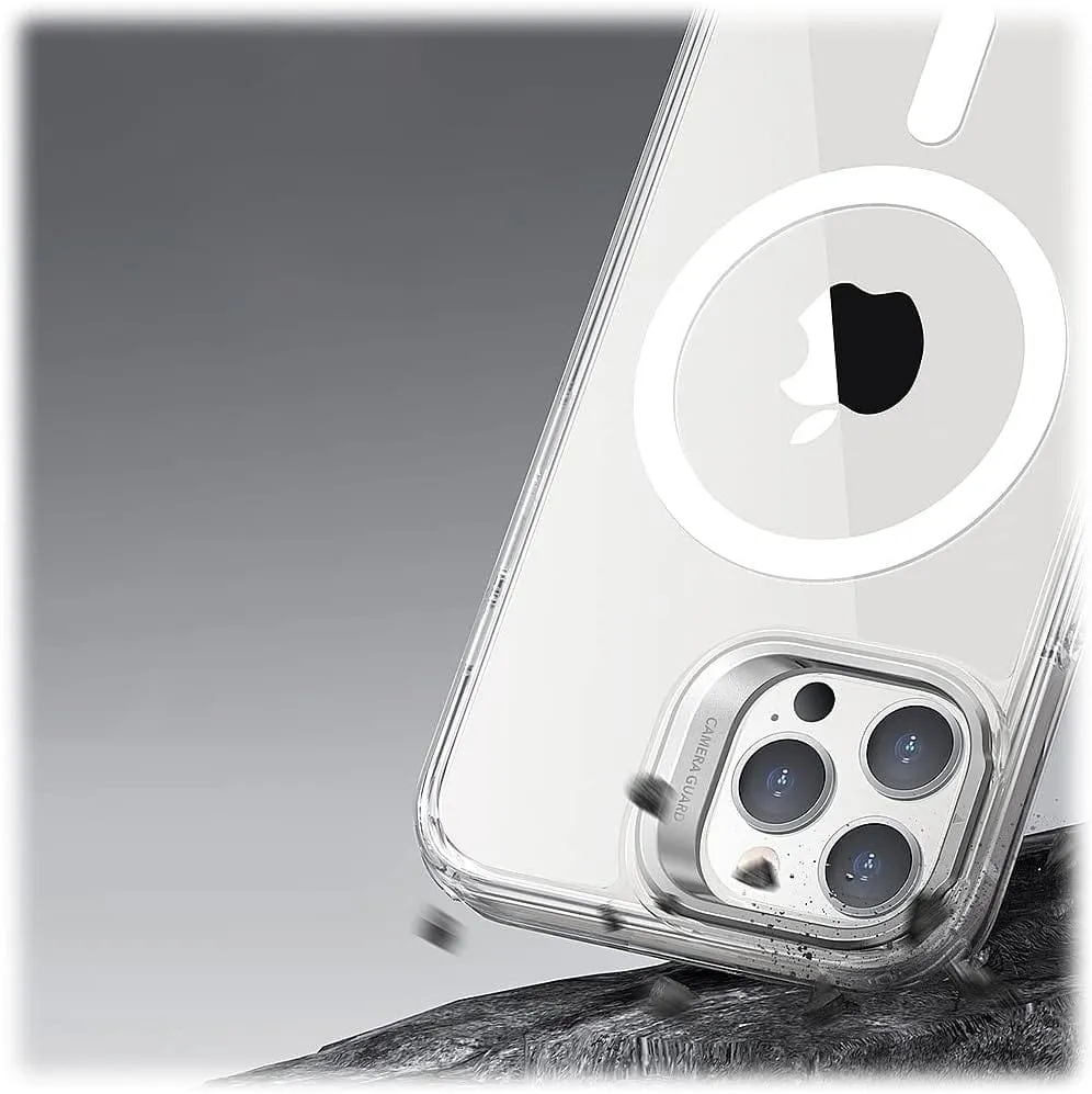 Protection Kit Bundle: Hybrid-Flex Clear Kickstand Case with Tempered Glass Screen and Camera Protector - iPhone 14 Pro Max