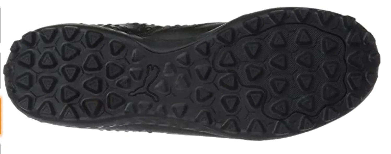 Puma One 3 Leather TT Turf Soccer Shoes- Triple Black